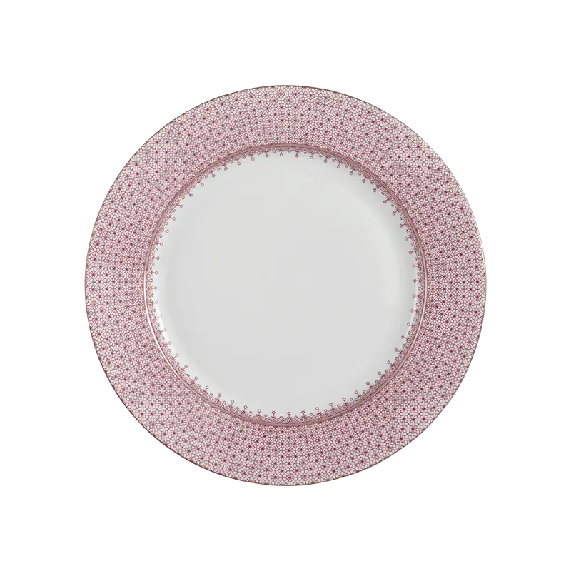 Mottahedeh Pink Lace Dessert Plate