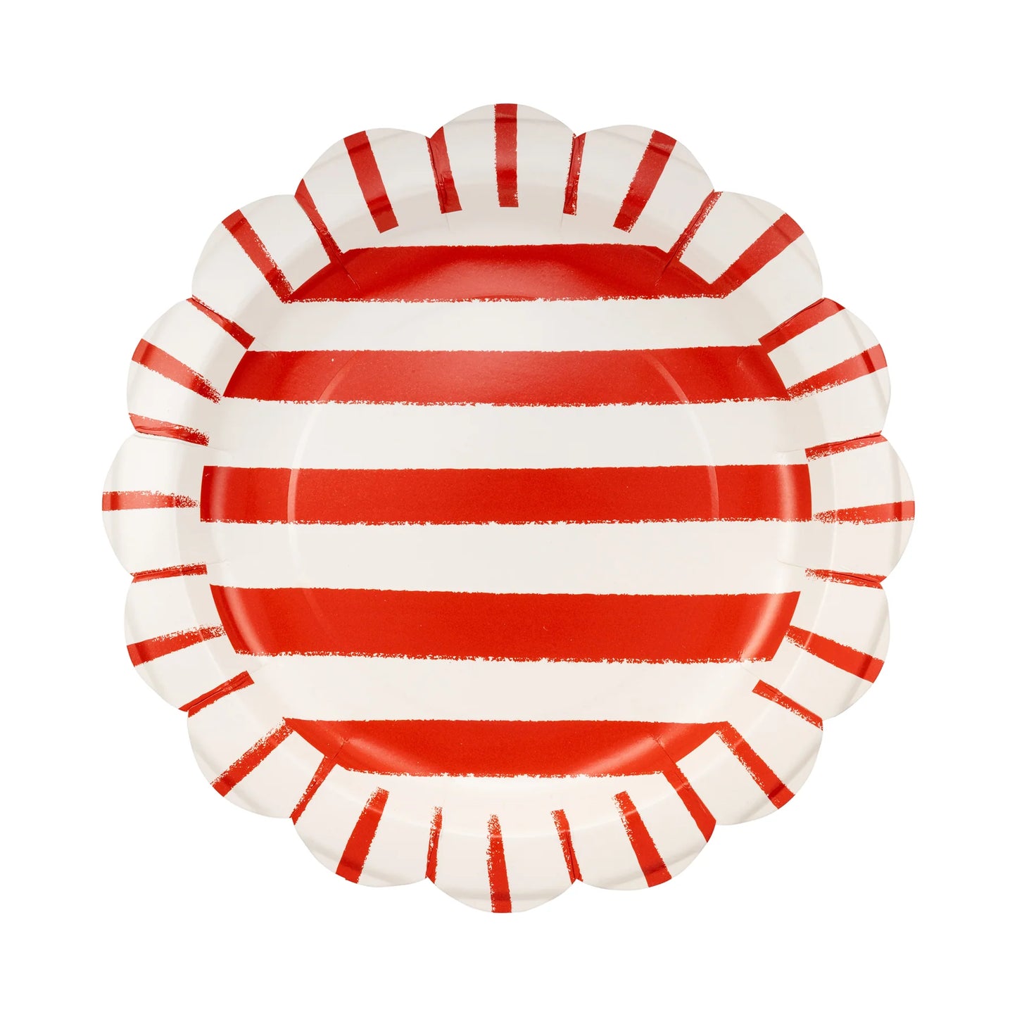 My Mind's Eye - Red Striped Plate 11"