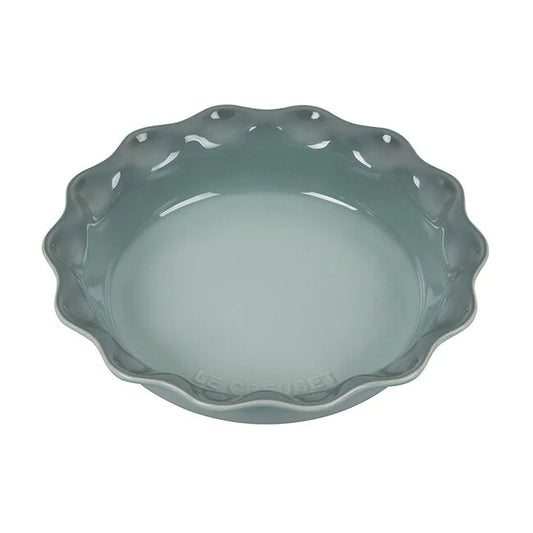Le Creuset Fluted Pie Plate, Sea Salt