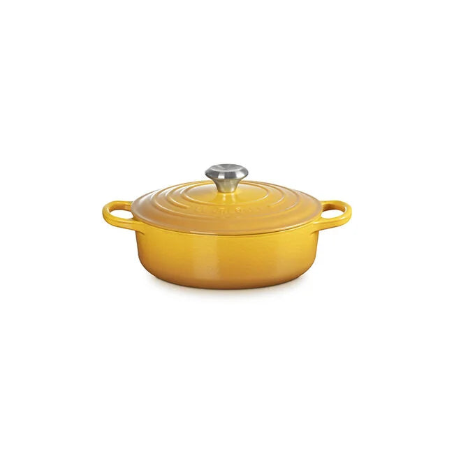 Le Creuset Signature Round Wide Oven, 3.5Qt Nectar