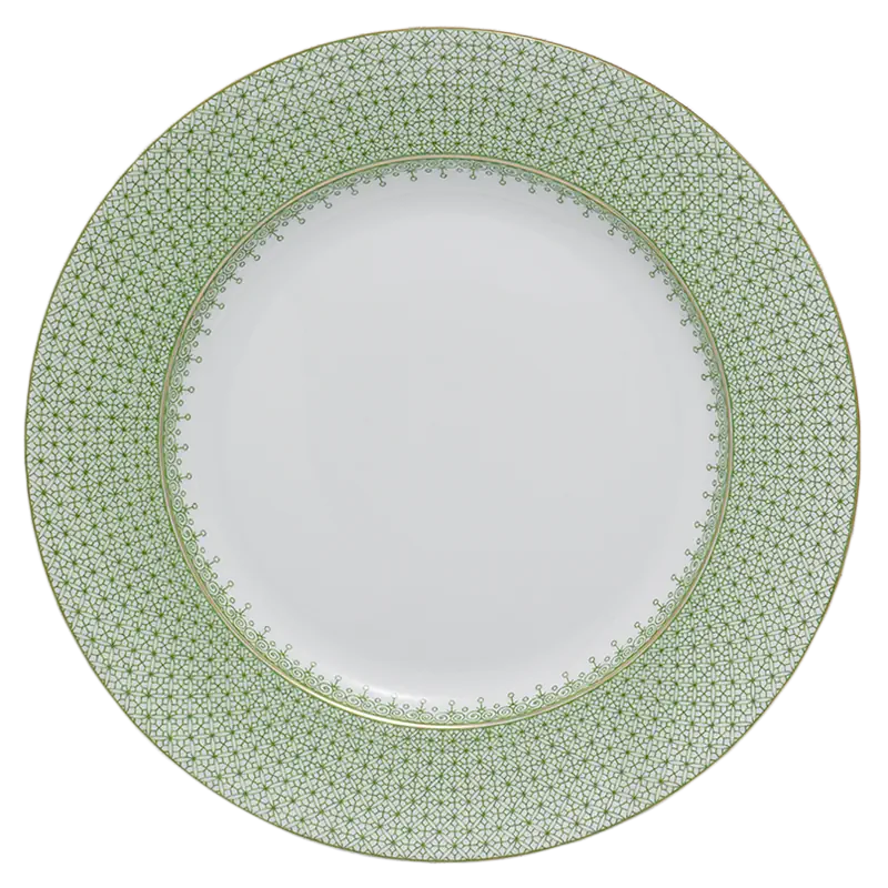 Apple Green Lace Dinner Plate