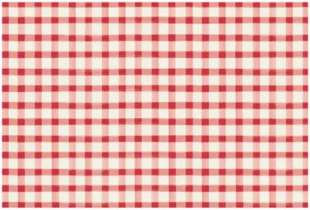 Hester & Cook Red Painted Check Placemat