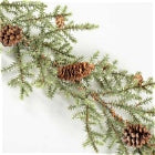 OLIVE PINE GARLAND, 5.5 ft