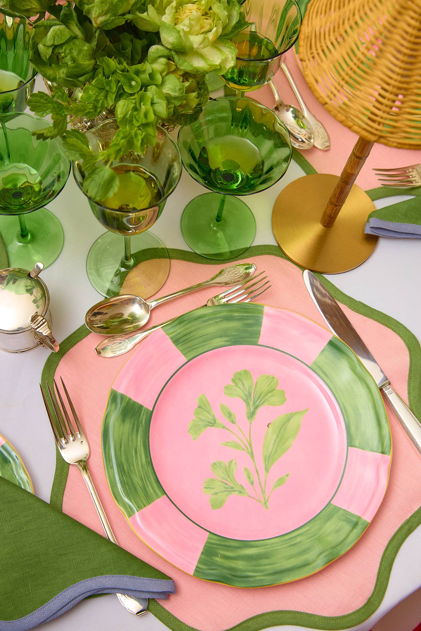 Josephine pink dinner plate (set of 4)