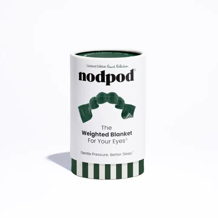 Nodpod Sleep Mask, Cabana Stripe Green