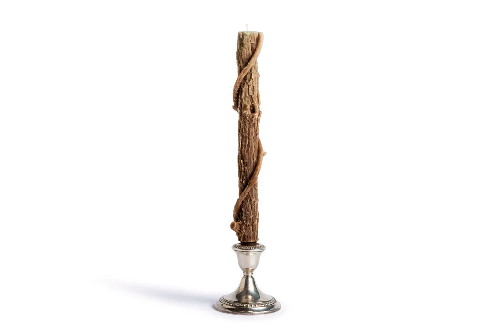 Stick Candles Bittersweet Oak Colossal Taper, Single - Honeysuckle Brown