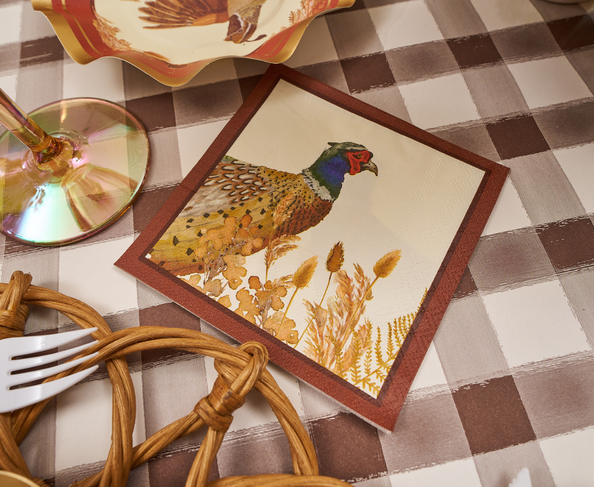 Woodland Harvest Cocktail Napkins/26pk