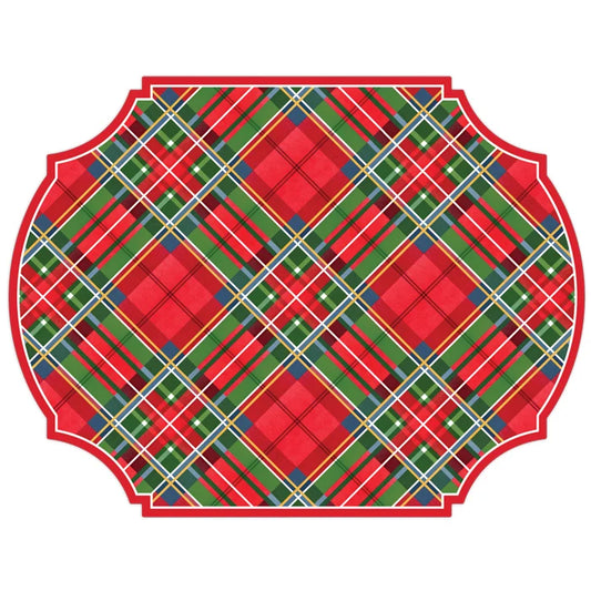 Rosanne Beck Posh Die-Cut Placemat-Hand painted Classic Holiday