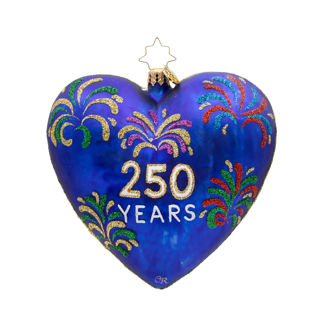 Christopher Radko Heart of Independence - 250 Years