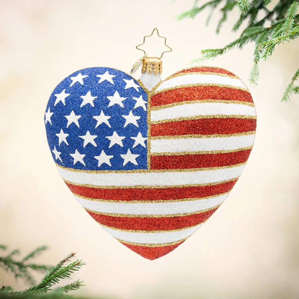 Christopher Radko Heart of Independence - 250 Years