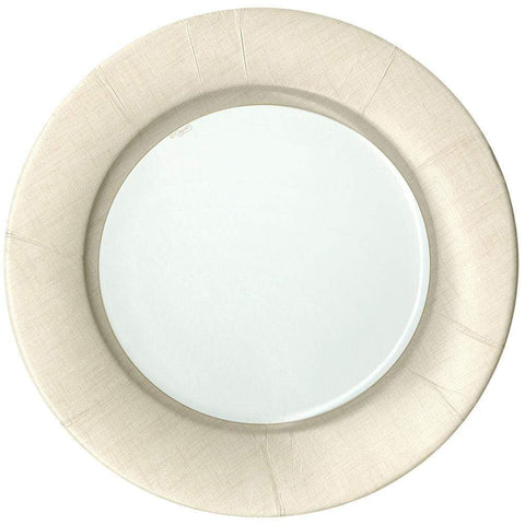Caspari Linen Natural 10.5" Dinner Plate