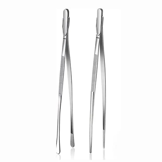 Fox Run Stainless Steel Kitchen Tweezers, Set of 2