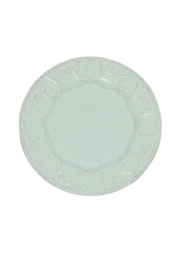 Skyros Designs Isabella Embossed Salad Ice Blue