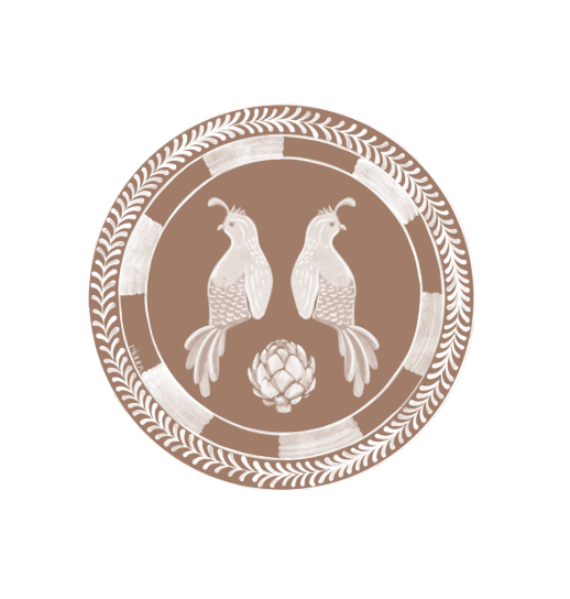 Josephine Quails Dessert Plate - 8 pack