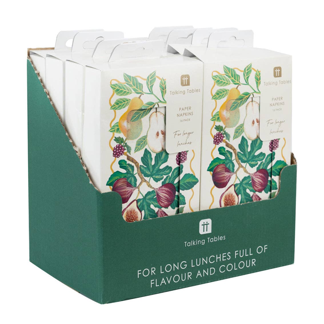 Fall Fruit Long Lunch Paper Napkins - 16 Pack | Fall Napkins |
