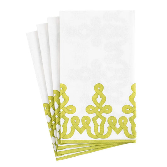 Caspari Moss Green Guest Towel