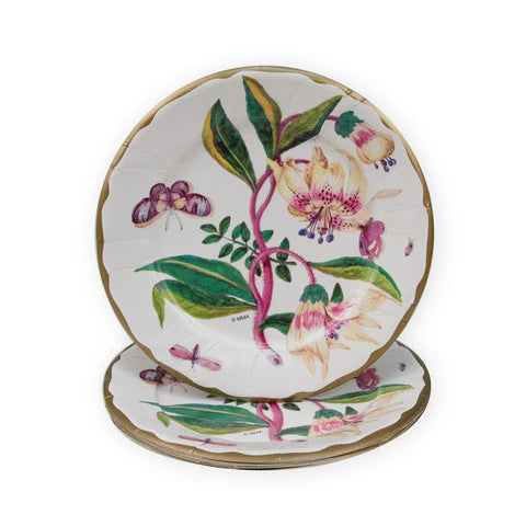 Caspari Porcelain Blooms Ivory
