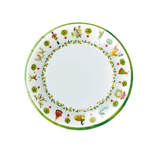 Caspari On the Twelfth Day Salad/Dessert Plates