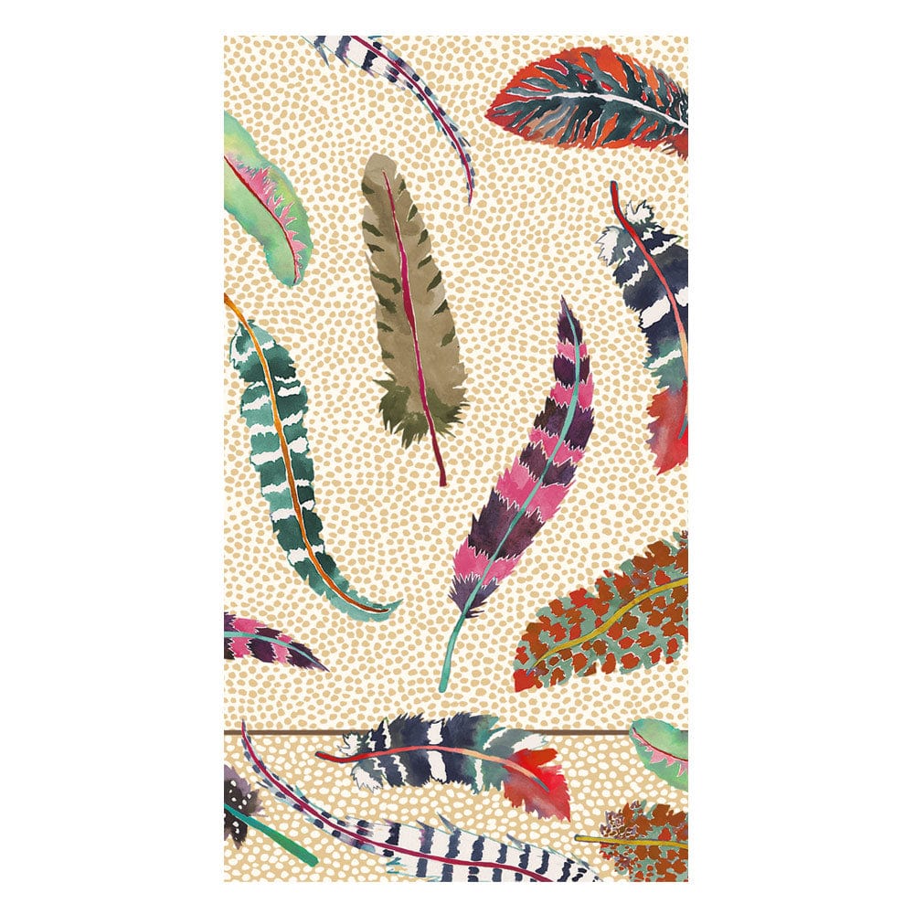Caspari Plumage Guest Towels