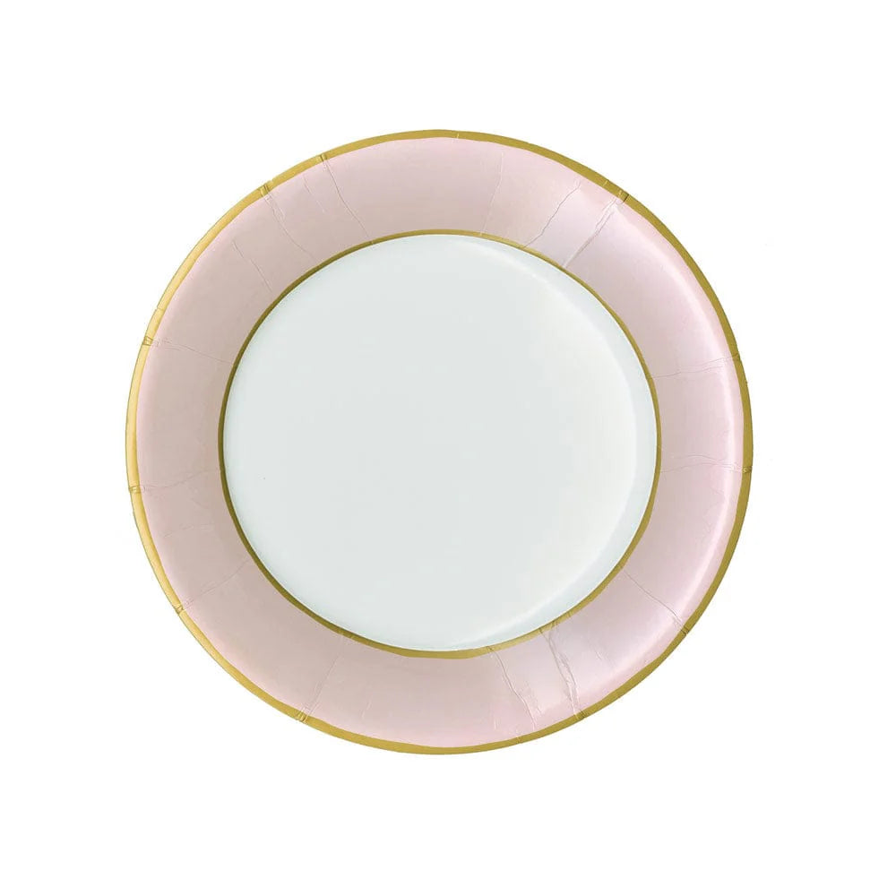 Caspari Watercolor Petal Pink Salad Plate