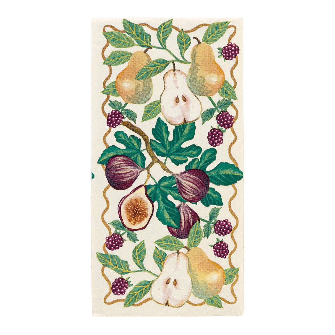 Fall Fruit Long Lunch Paper Napkins - 16 Pack | Fall Napkins |