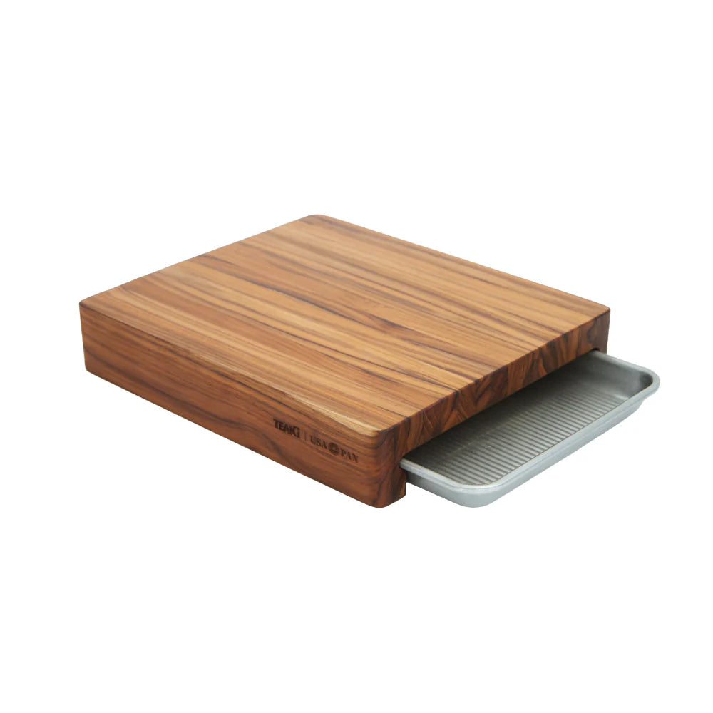 Teak Haus Prep-To-Pan 1/4 Sheet Edge Board