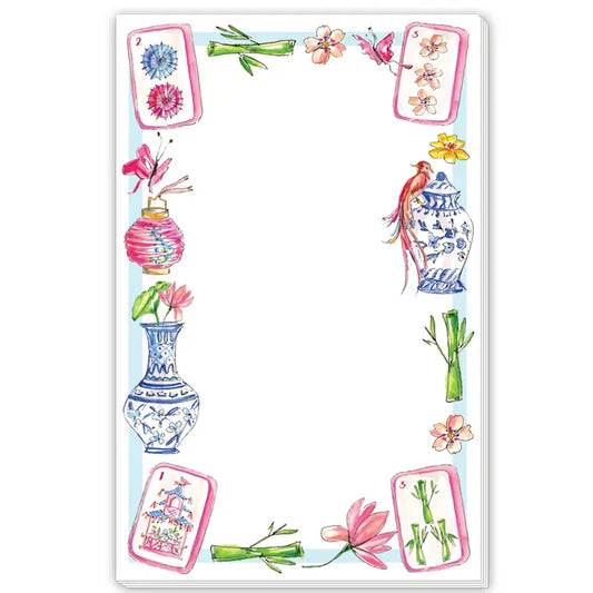 Rosanne Beck Large Notepad Mahjong