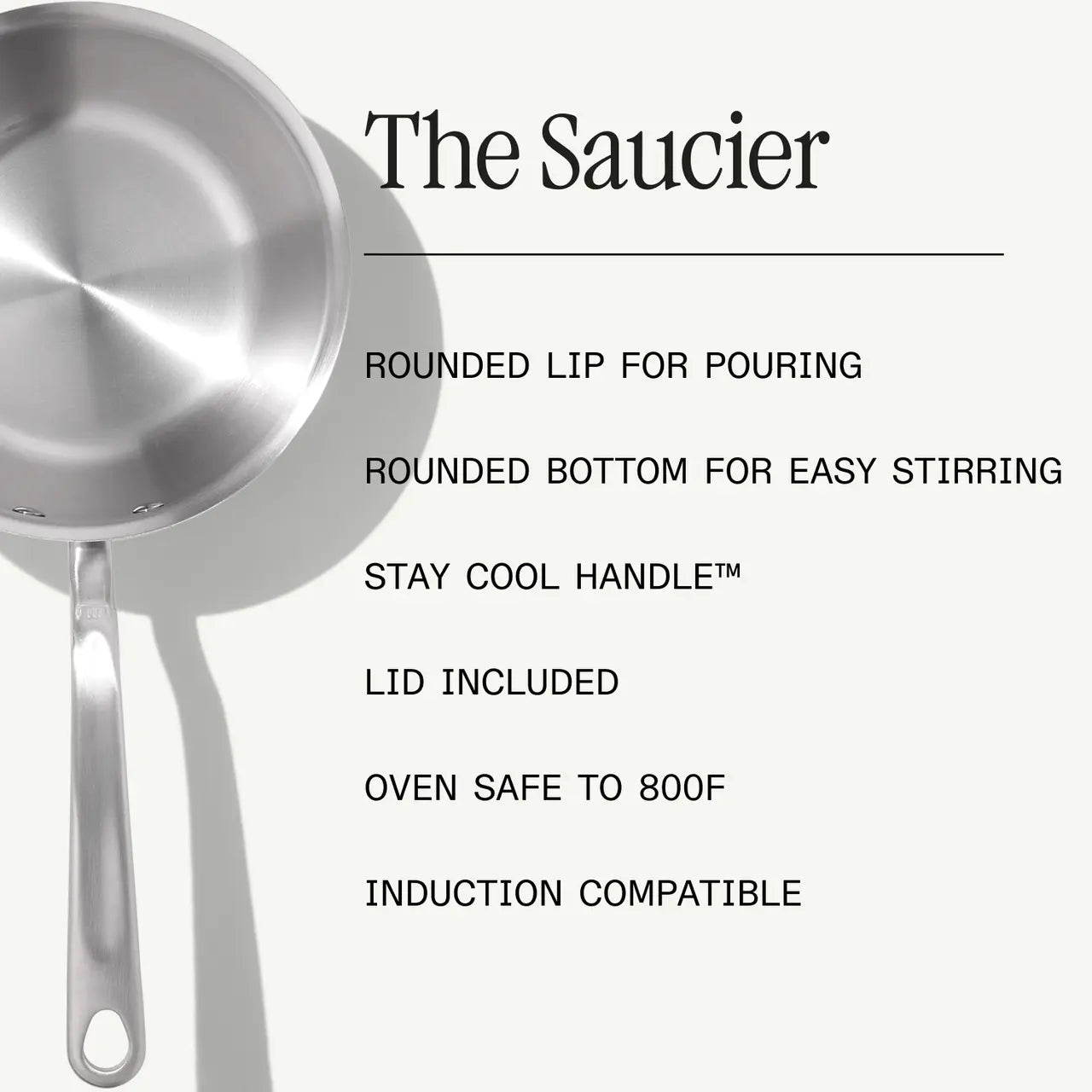 Made In Saucier 5 Qt with Lid