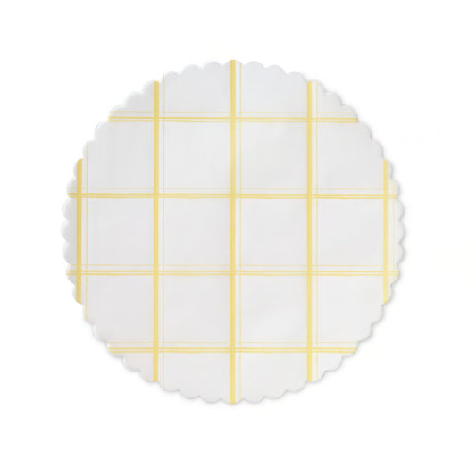 Plate & Pattern Flat Liner, Lemon Chiffon