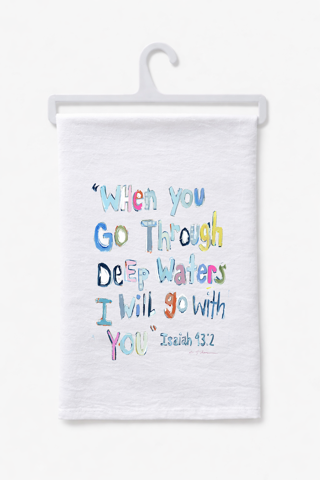 "Deep Waters" tea towel