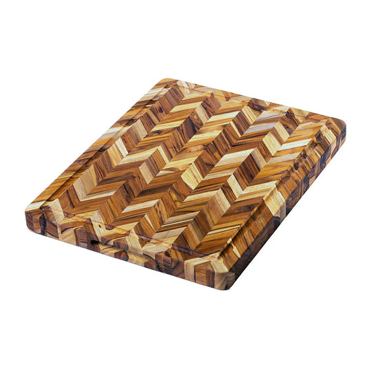 Teak Haus Herringbone Cutting Board Heavy-Duty