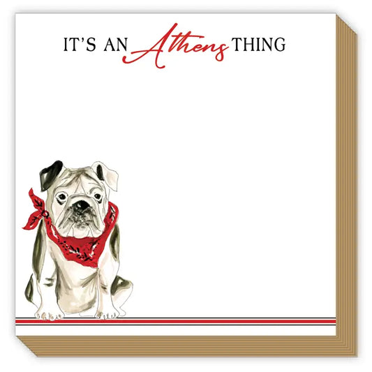 Rosanne Beck Slan Notepad Athens Bulldog