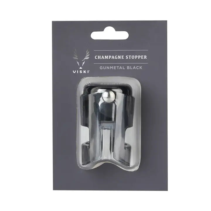 VISKI - Warren Gunmetal Black Champagne Stopper