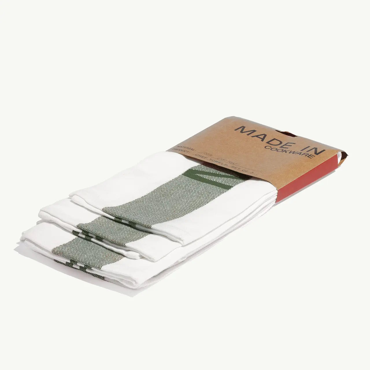 Made In 3pc Chef Towels - Olive Green