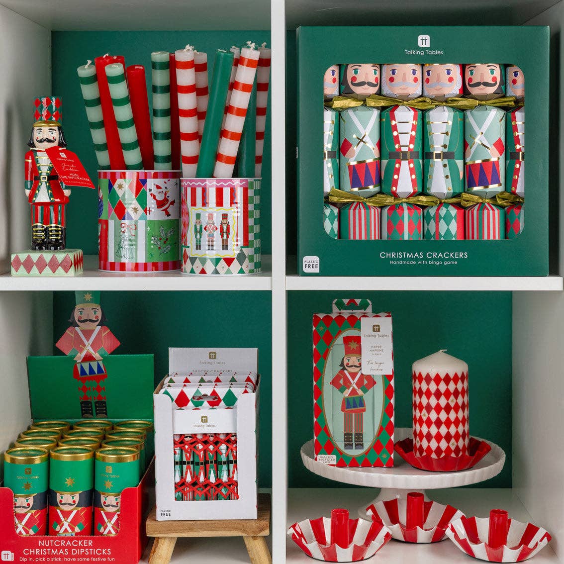Nutcracker Long Lunch Paper Napkins - 8 Pack Display | Christmas Decor |