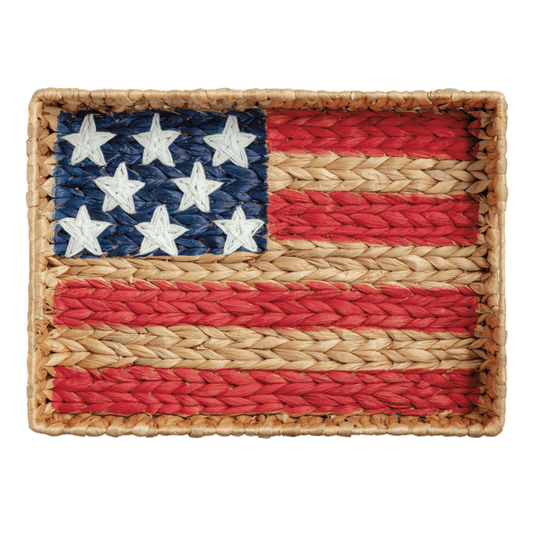 Mudpie Woven Flag Tray
