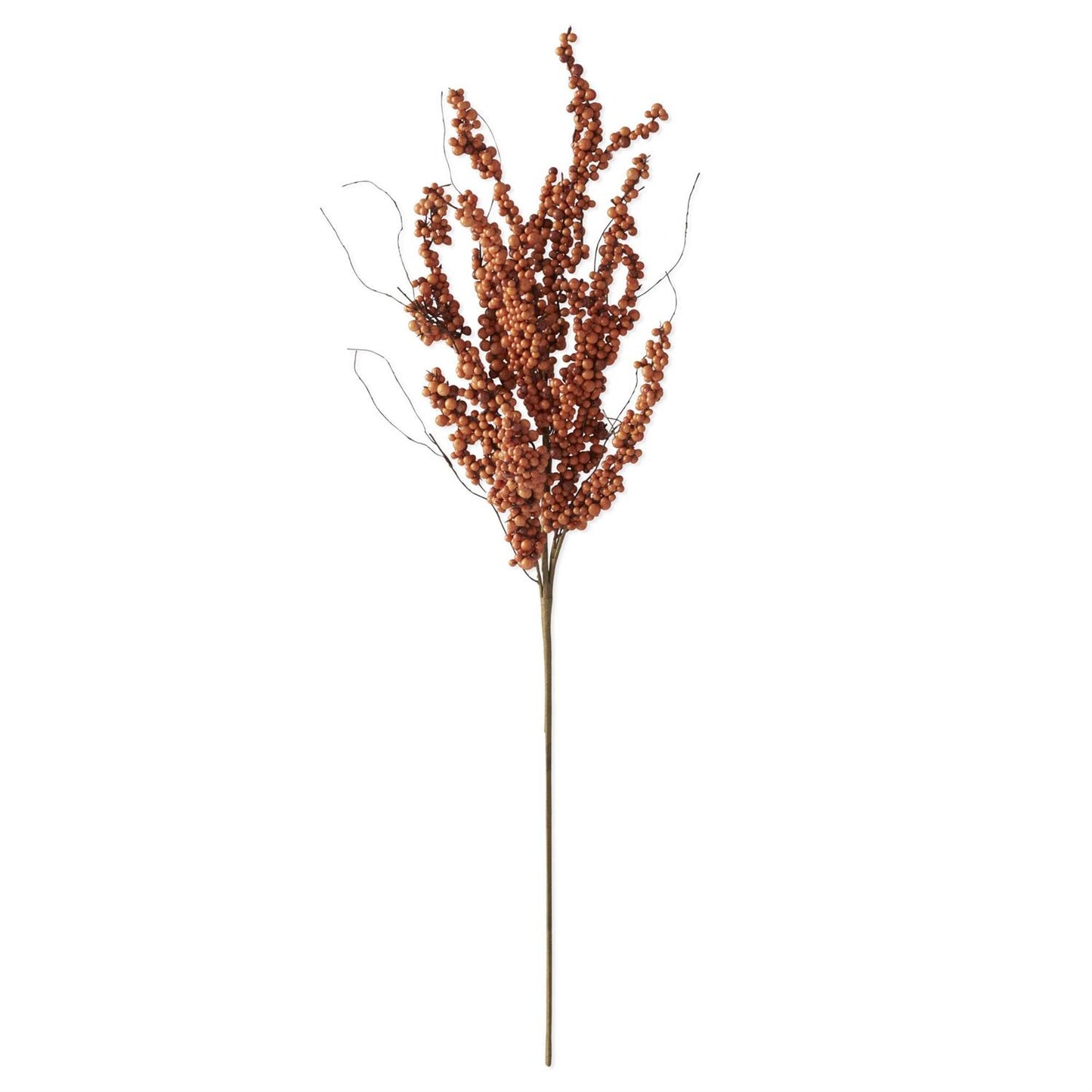 32 Inch Orange Berry Stem