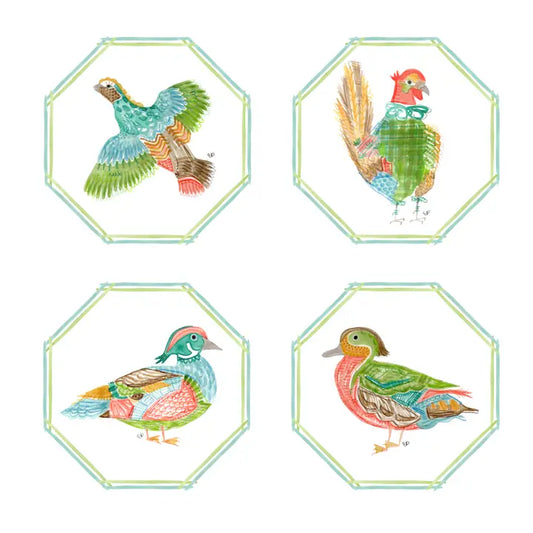 Holly Stuart Bird Placemat, S/4