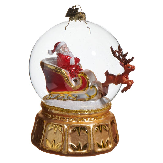 Raz Snow Globe Express Ornament 5.5"