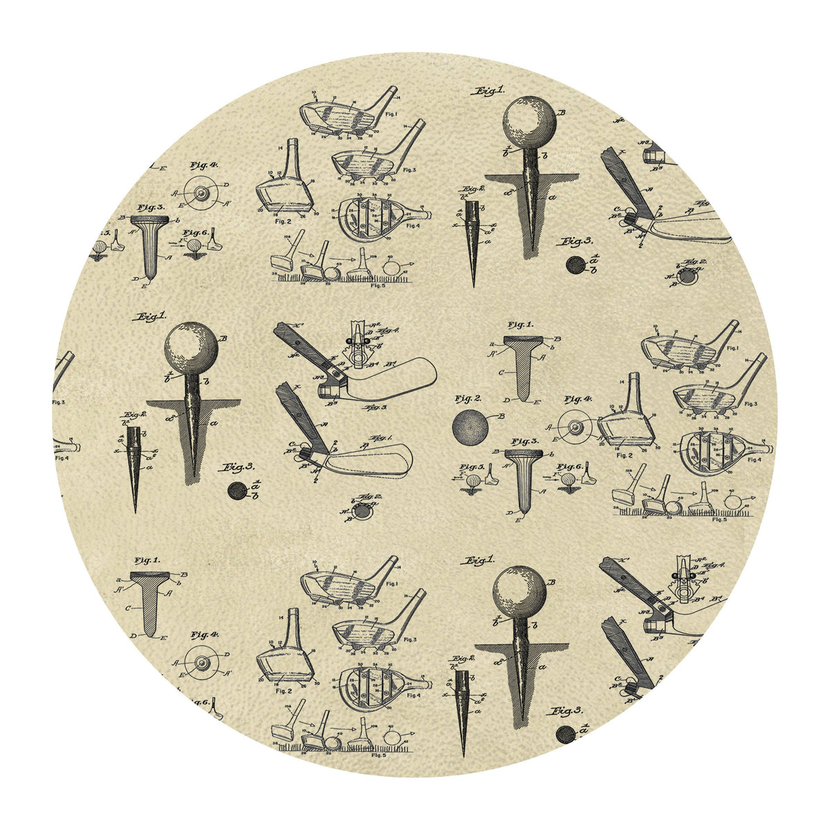 GB8333-Golf Patent Glass Cutting Board