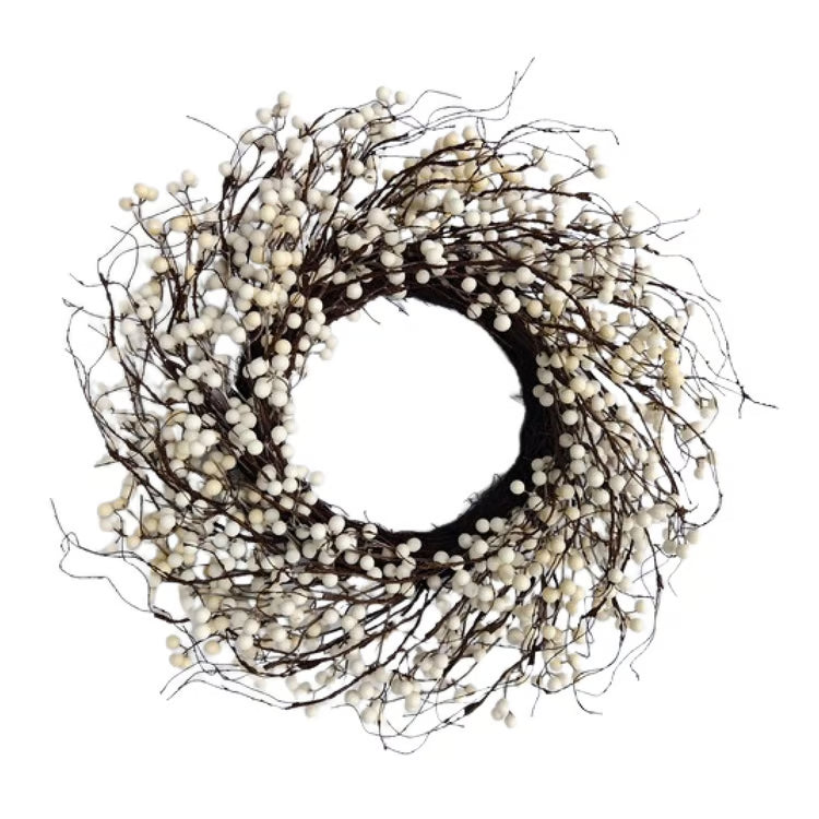 Fig & Dove White Berry Wreath