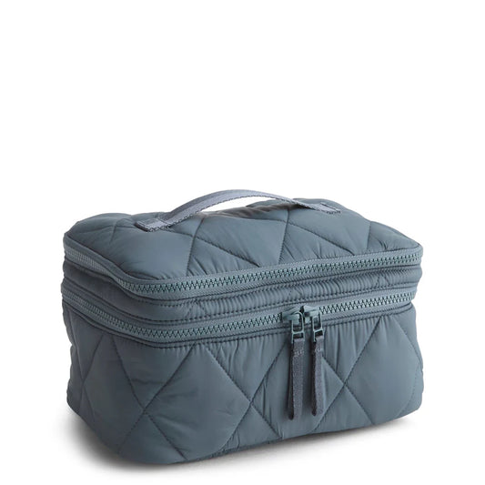 Vera Bradley Brush Up Cosmetic Case, Dark Slate