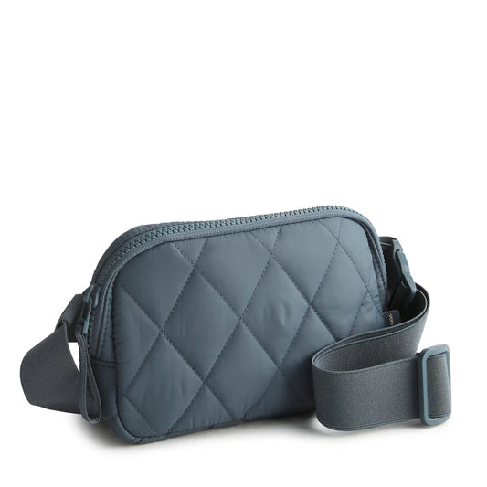 Vera Bradley Woodward Small Belt Bag, Dark Slate