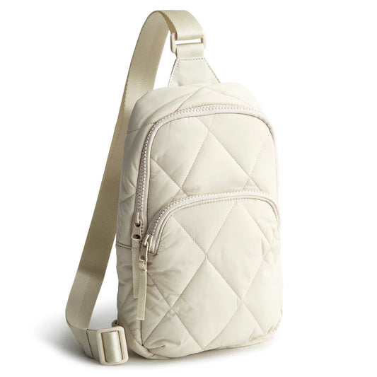 Vera Bradley Small Lorman Sling Backpack, Pumice Stone