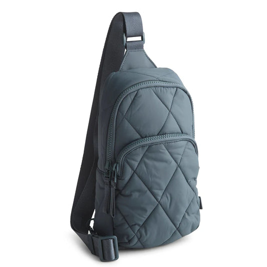 Vera Bradley Small Lorman Sling Backpack, Dark Slate