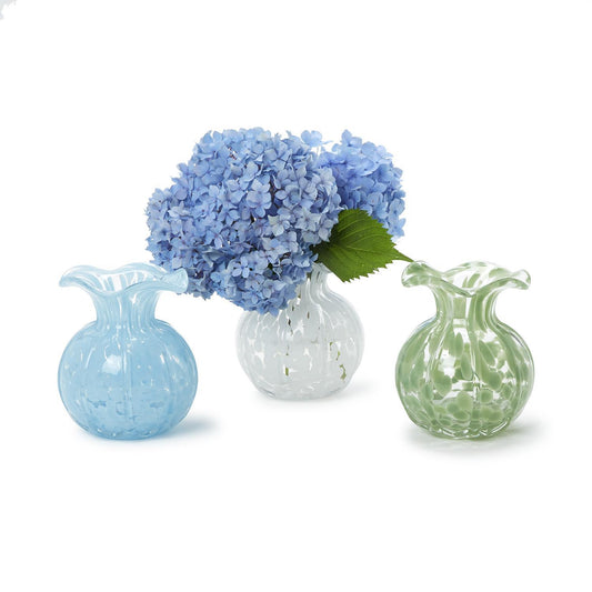 Two's Company Ruffled Edge Spotted Vase