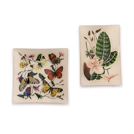 Two's Company Botanical Trinket Tray