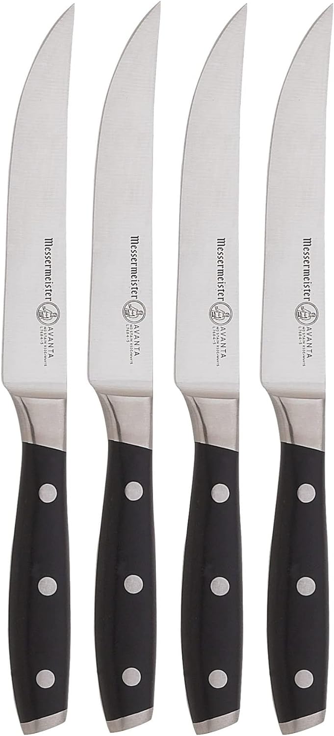 Messermeister Avanta Pakkawood 4 Piece Steak Knife Set