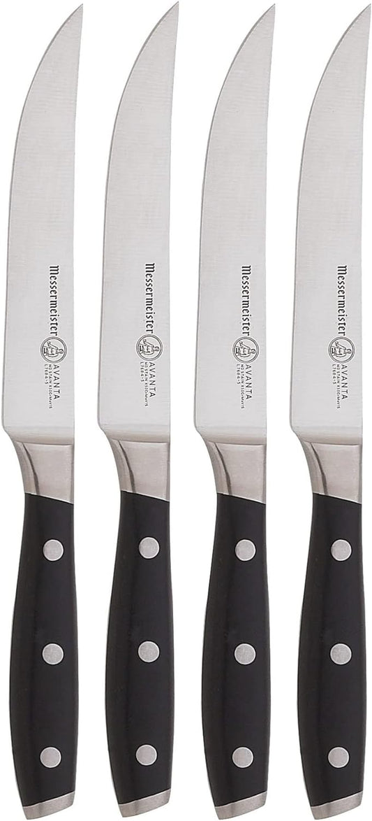 Messermeister Avanta Pakkawood 4 Piece Steak Knife Set