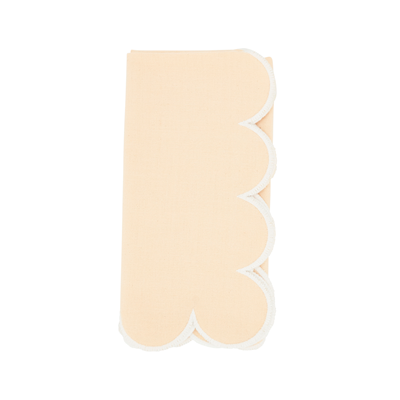 Saro Scalloped Napkin S/4
